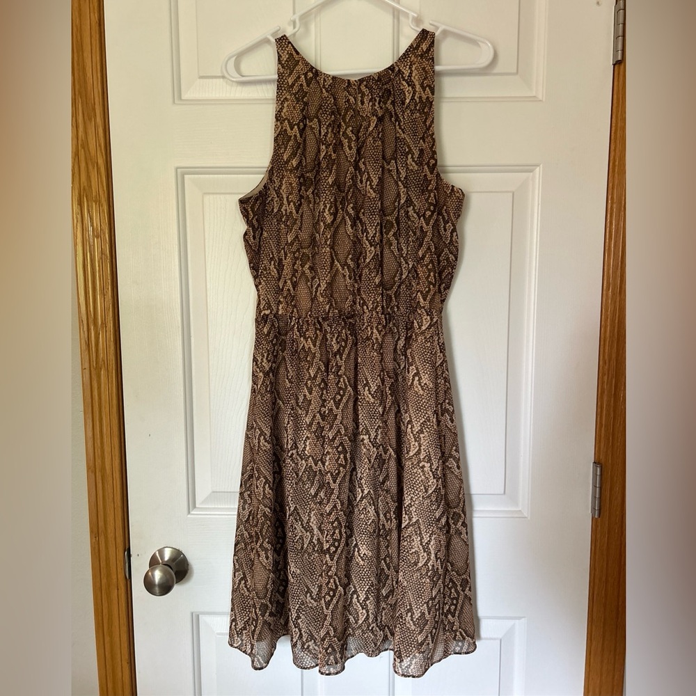 Ralph Lauren Brown Tan Halter Sundress
